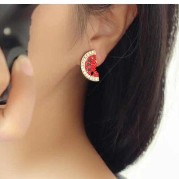 Rhinestone Watermelon Earrings 🇵🇸🇵🇸🇵🇸🇵🇸🇵🇸🇵🇸🇵🇸🇵🇸🇵🇸 - Picture 3 of 3